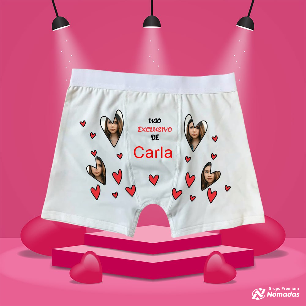 Boxer para Hombre, 14 de Febrero Sublimado