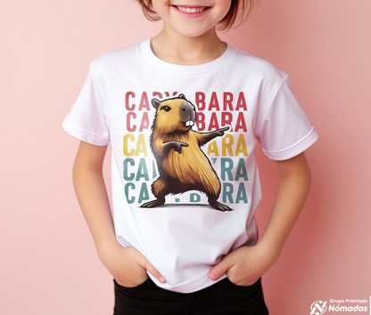 La playera unisex para niños con diseño impreso "CAPIBARA"