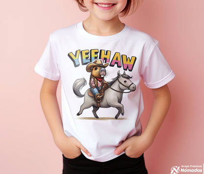 La playera unisex para niños con diseño impreso "CAPIBARA"