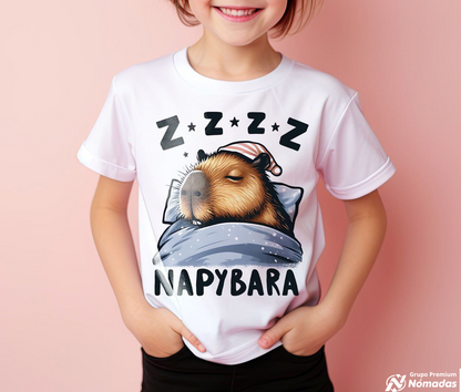 La playera unisex para niños con diseño impreso "CAPIBARA"
