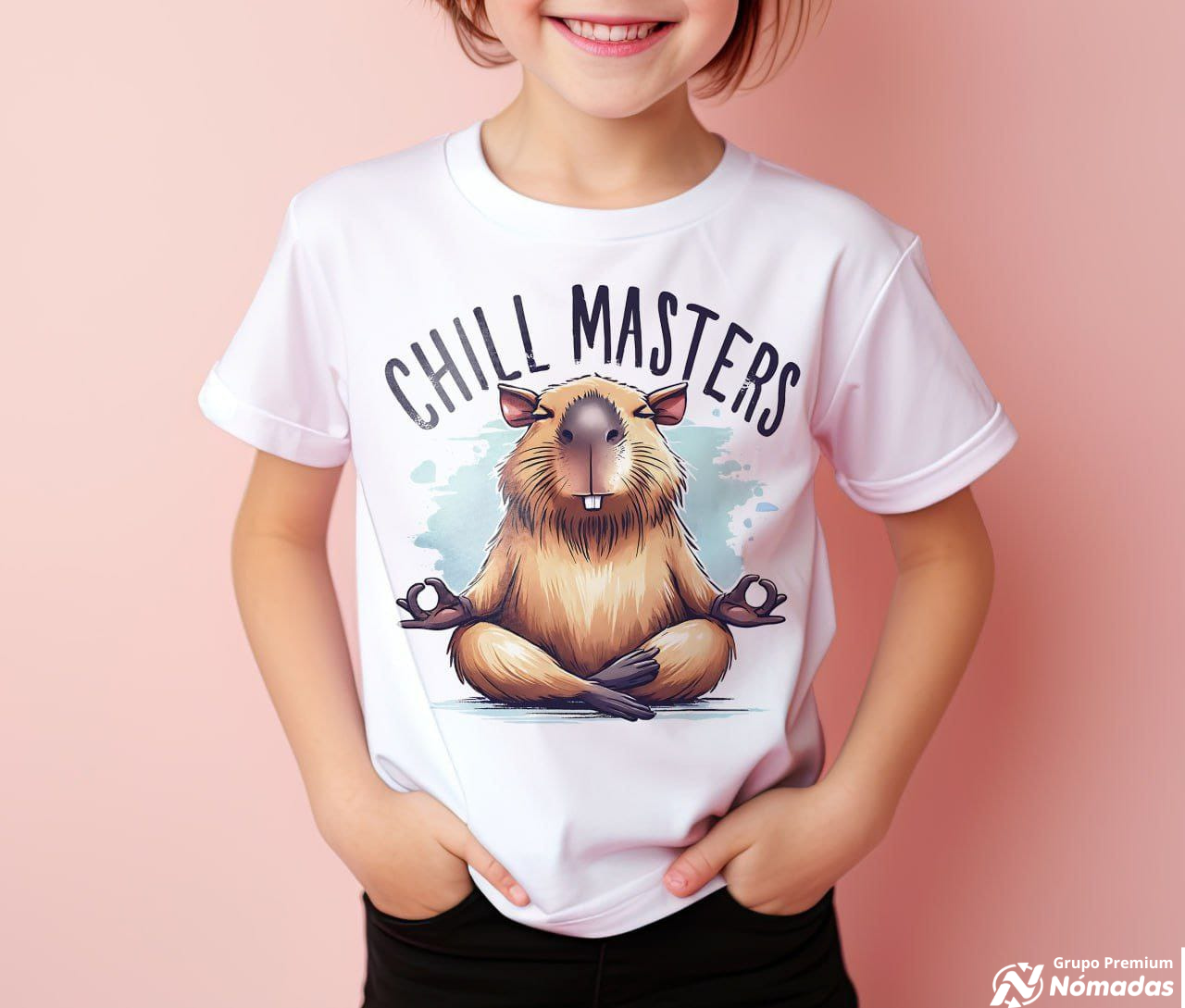La playera unisex para niños con diseño impreso "CAPIBARA"