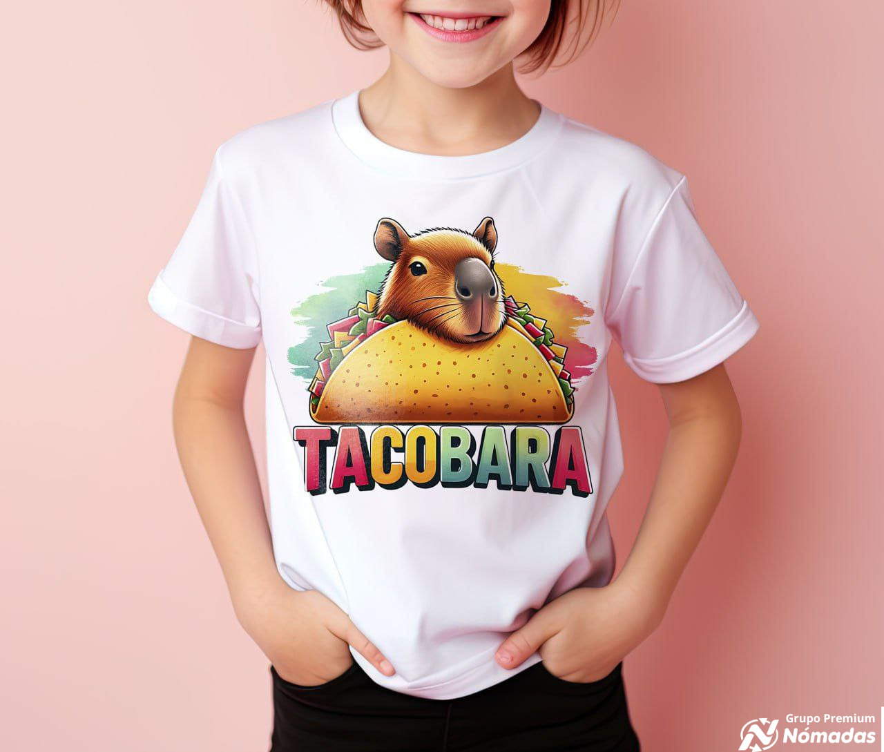 La playera unisex para niños con diseño impreso "CAPIBARA"