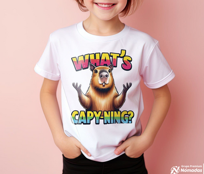 La playera unisex para niños con diseño impreso "CAPIBARA"