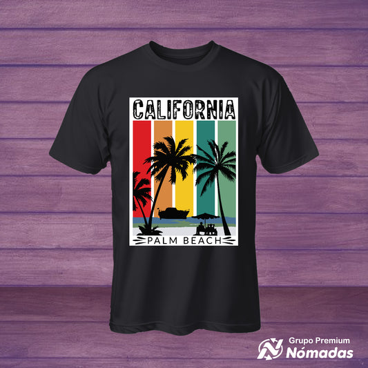 Playera Personalizada California Manga corta DTF