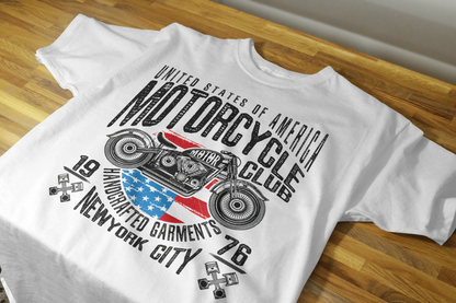 Harley Davidson Semitono Dtf Player Blanca